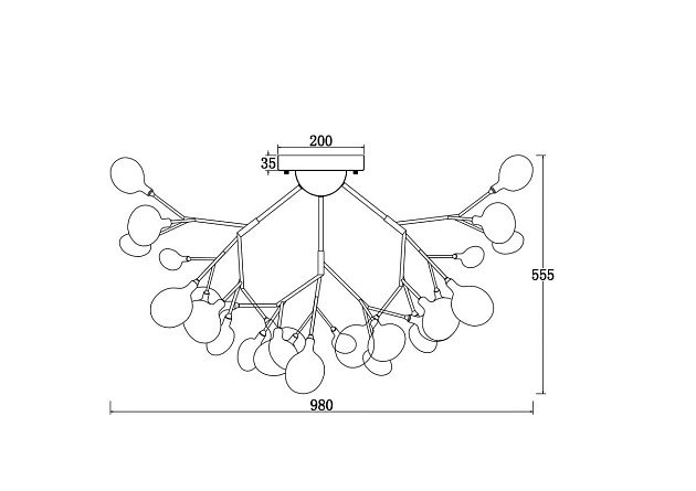 Потолочная люстра Freya Florencia FR5049CL-36W1 Фото № 2