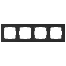Рамка Werkel Stark на 4 поста черный W0041808 4690389161919 2