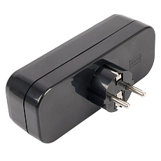 Разветвитель сетевой 3-местный с/з Stekker ADP16-23-20, 250V, 16A, ABS пластик, черный 50681 4