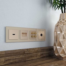 ТВ-розетка оконечная Werkel шампань W1183011 4690389157516 1