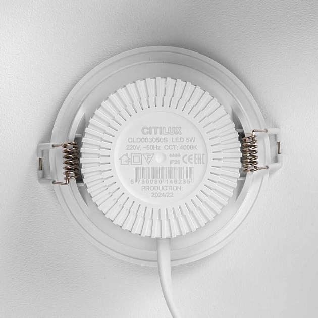 Встраиваемый светодиодный светильник Citilux Sigma CLD00305S Фото № 2