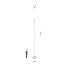 Уличный светильник Nowodvorski Zola Led Black 11545 1