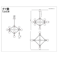 Подвесная люстра Evoluce Lacotta SLE154903-15 1