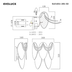 Настенный светильник Evoluce Roomi SLE1651-201-02 1