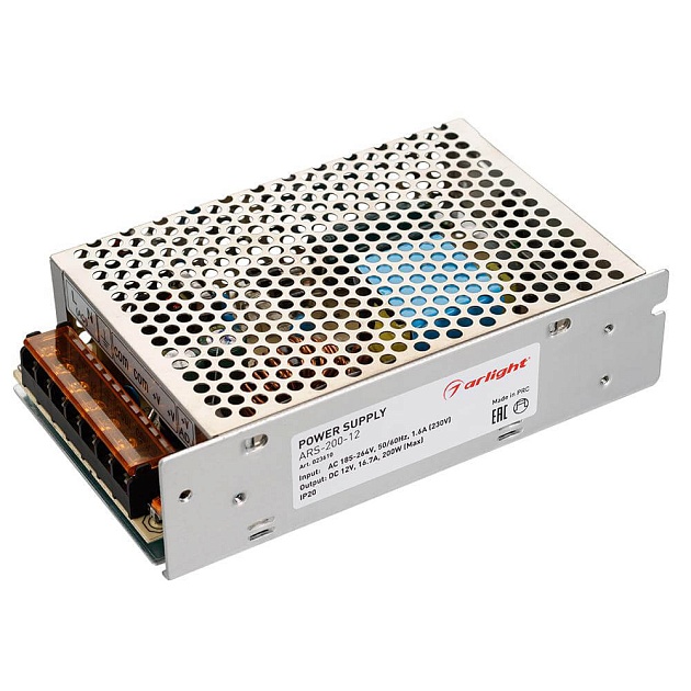 Блок питания Arlight ARS-200-12 12V 200W IP20 16.7A 023610 Фото № 1