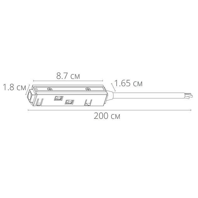 Ввод питания Arte Lamp Linea-Accessories A480206 Фото № 2