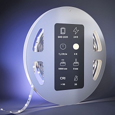 Светодиодная лента Maytoni 7,2W/m 60LED/m 2835SMD дневной белый 5M 201025 2