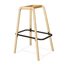 Барный стул Sheffilton SHT-ST35/S94 тихий океан/прозрачный лак/черный муар 3548984302 4