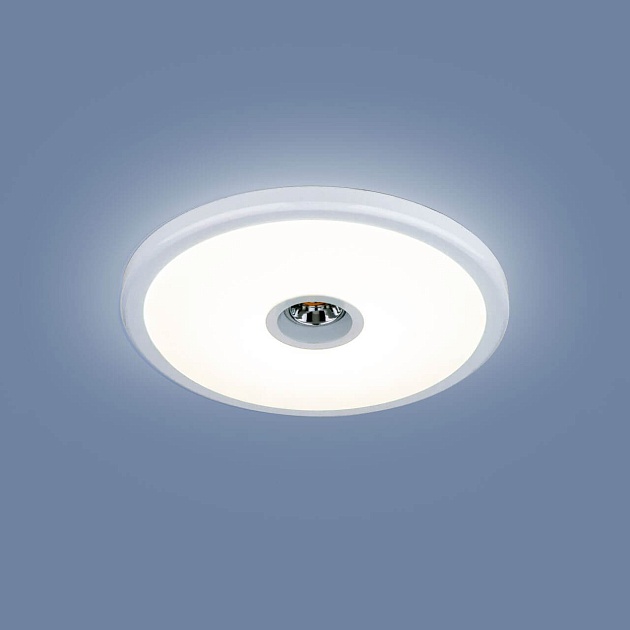 Встраиваемый светодиодный светильник Elektrostandard 9912 LED 6+4W WH белый a043963 фото 4