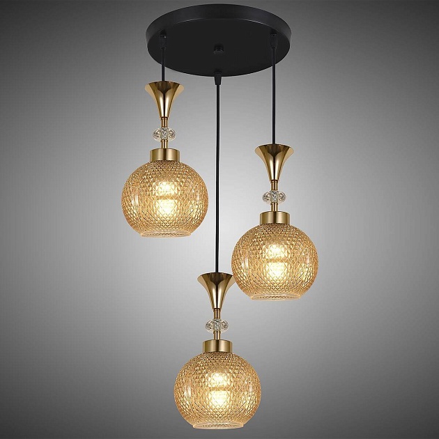 Подвесная люстра Reluce 02001-0.9-03 Amber Фото № 3