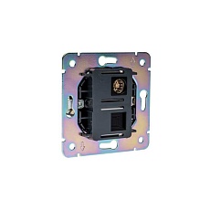 Розетка STRONG компьютерная RJ45 кат6 + TV с/у антрацит KRANZ KR-78-0722-5 2