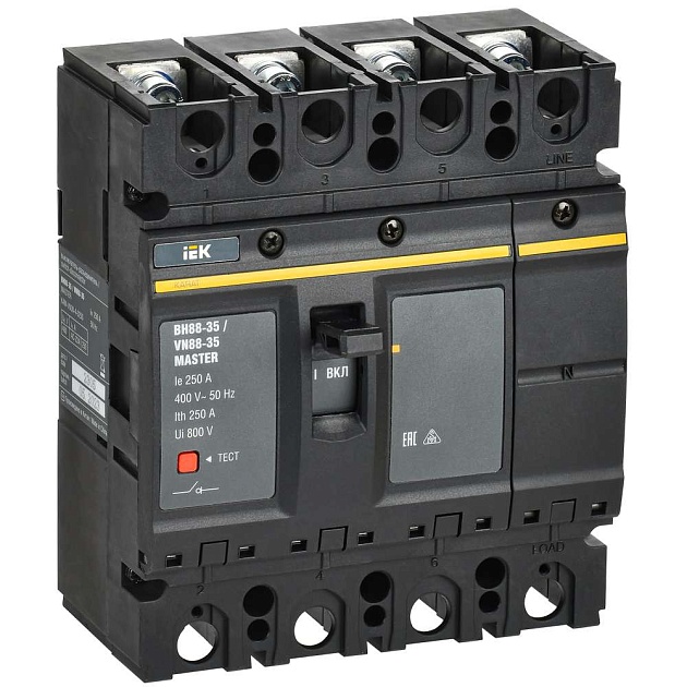KARAT MASTER Выключатель-разъединитель ВН88-35 4P 250А IEK KAM-VN30-4-0250 Фото № 1