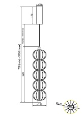 Подвесной светодиодный светильник Maytoni Golden Cage MOD216PL-L10G3K 1