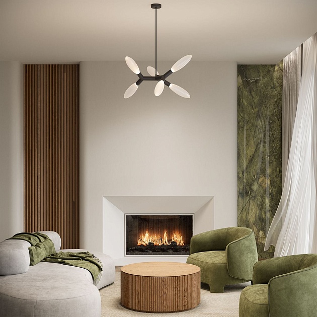 Потолочная люстра Eurosvet Covalent 30180/6 черный Фото № 3