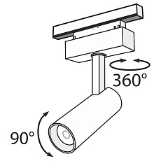 Трековый светодиодный светильник для магнитного шинопровода Maytoni Track Lamps TR019-2-10W3K-B 2