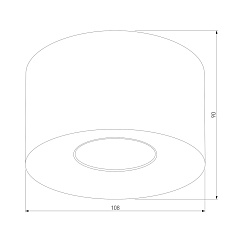 Потолочный светильник TK Lighting 3235 Orion Graphite 1