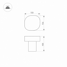 Уличный светодиодный светильник Arlight LGD-Swamp-Boll-H100-7W Warm3000 030002 1