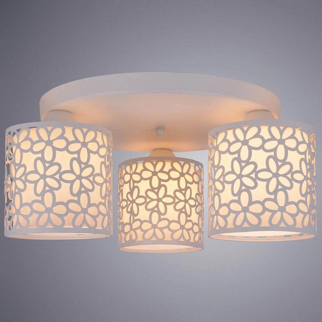 Потолочная люстра Arte Lamp Traforato A8349PL-3WH изображение 2 Потолочная люстра Arte Lamp Traforato A8349PL-3WH Фото № 2
