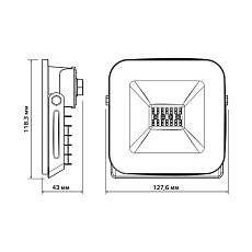 Прожектор светодиодный Gauss 10W 3550132 5