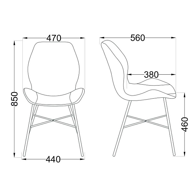 Кухонный стул AksHome Congo темно-зеленый, велюр 70470 Фото № 2