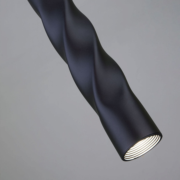 Подвесной светодиодный светильник Eurosvet Scroll 50136/1 LED черный фото 4