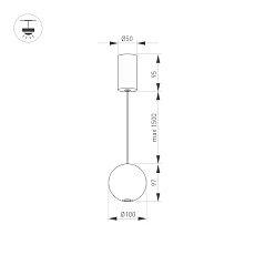 Подвесной светодиодный светильник Arlight SP-Elementa-Orb-R100-9W Warm3000 032764 1