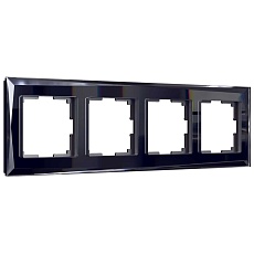 Рамка на 4 поста Werkel Diamant черный W0041208 4690389158841
