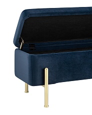 Банкетка Stool Group Болейн с ящиком велюр синий 20A544VF-MOMO-46 2