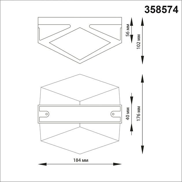 Уличный настенный светодиодный светильник Novotech Street Kaimas 358574 Фото № 3