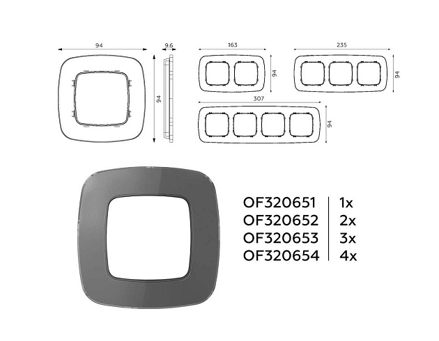 Рамка AMBRELLA VOLT OF320653 изображение 4 Рамка AMBRELLA VOLT OF320653 Фото № 4