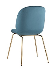 Кухонный стул Stool Group Турин бархат маренго золотые ножки 8329 VELVET BLUE 3