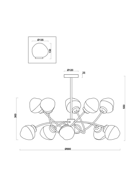 Люстра Freya FR8017PL-10MG изображение 15 Люстра Freya FR8017PL-10MG Фото № 15