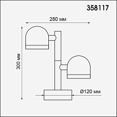 Уличный светодиодный светильник Novotech Street Galeati 358117 2