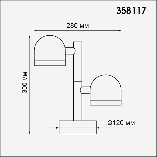 Уличный светодиодный светильник Novotech Street Galeati 358117 Фото № 3
