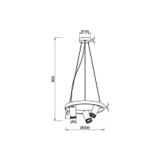 Подвесной светильник Vele Luce Moto VL5784P03 3