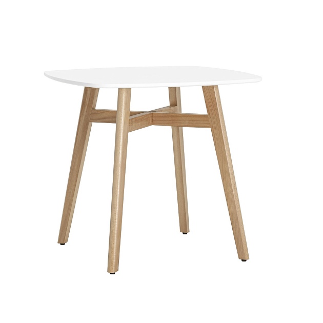 Кухонный стол Stool Group Target 80*80 бук/белый УТ000005563 изображение 1 Кухонный стол Stool Group Target 80*80 бук/белый УТ000005563 Фото № 1