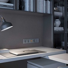 Лицевая панель Werkel Hammer для HDMI серебряный W1296006 4690389163234 2