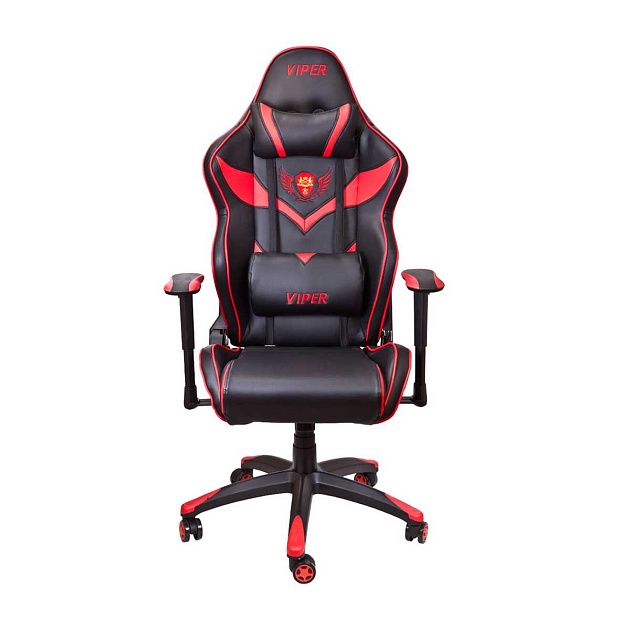 Игровое кресло AksHome Viper красный + черный, экокожа 45706 Фото № 9