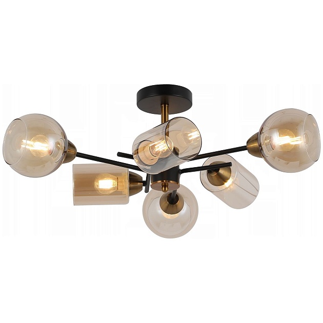 Потолочная люстра Illumico IL8243-6COU-79 BK GD Фото № 1