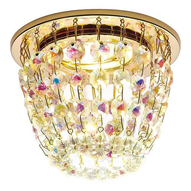 Встраиваемый светильник Ambrella light Crystal K2075 G/PR Фото № 1
