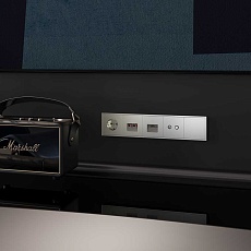 Розетка встраиваемая Voltum S70 с заземлением и защитными шторками, 16А, (шелк) VLS040204 3