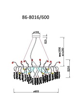 Подвесная люстра Garda Decor Монетки 86-8016/600 1