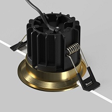 Встраиваемый светодиодный светильник Maytoni Round DL058-12W3K-BS 1