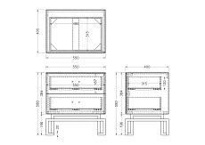 Прикроватная тумба Garda Decor KFG085 1