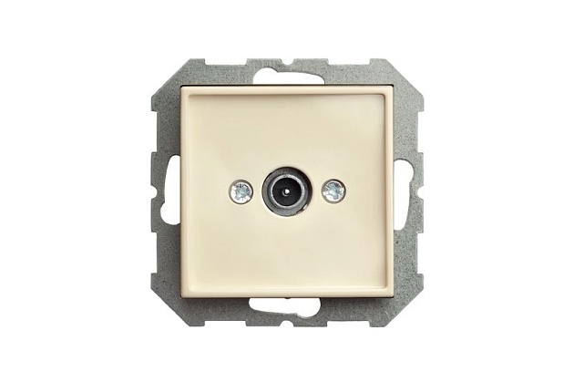 ТВ-розетка оконечная Liregus Epsilon бежевый 28-074 Фото № 2