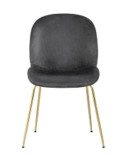 Кухонный стул Stool Group Турин велюр серый золотые ножки 8329 VELVET GREY 1
