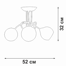 Потолочная люстра Vitaluce V43090-13/3PL 2