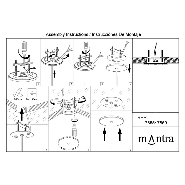 Подвесной светильник Mantra Elsa 8251+7856 изображение 3 Подвесной светильник Mantra Elsa 8251+7856 Фото № 3