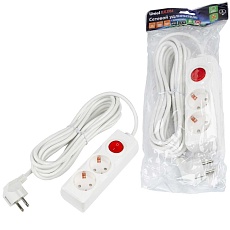 Удлинитель Uniel Ultra 2гн х 5м с/з S-GCU2-5B White UL-00010012 2