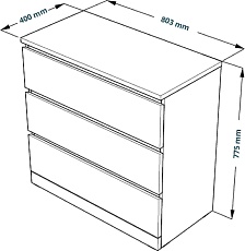 Комод Шведский Стандарт VÄRMA 3 S00227 3